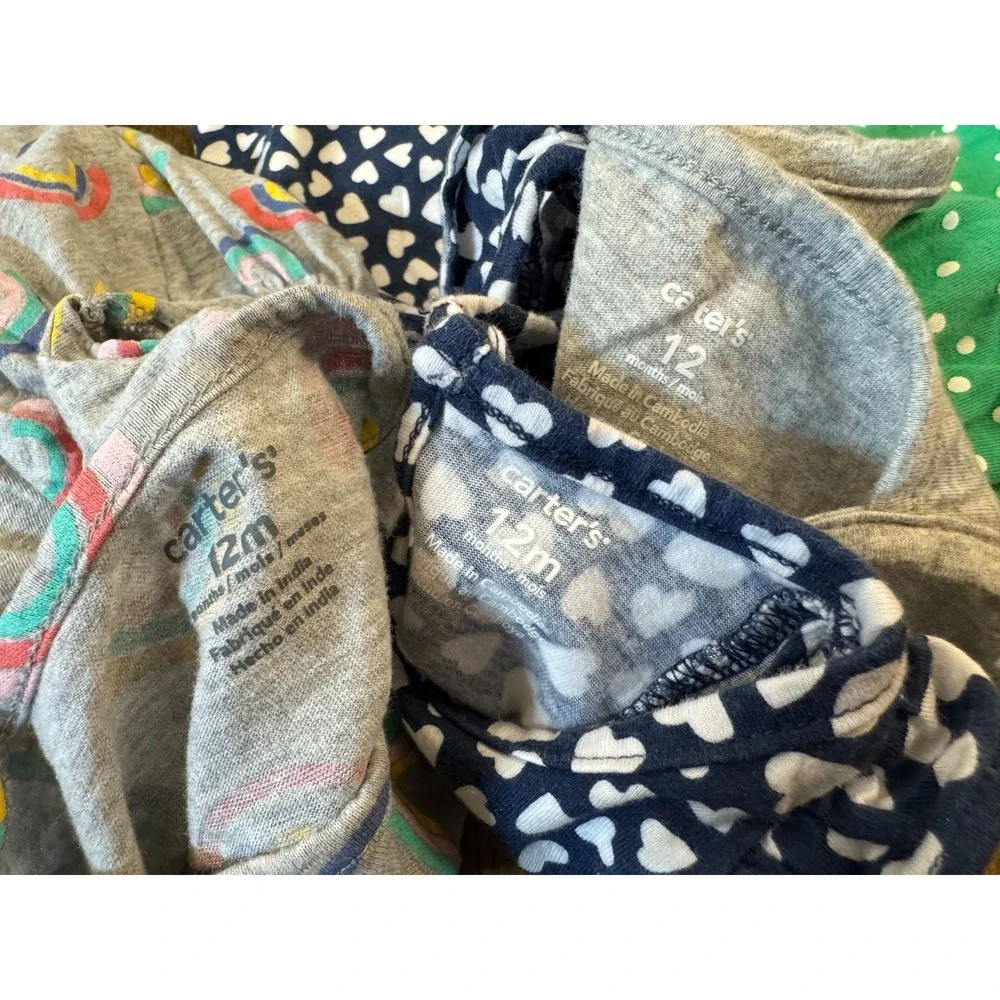 Baby Girl 12 Months Dress Dresses Lot Spring Short‎ Sleeved Summer Rainbows Dots